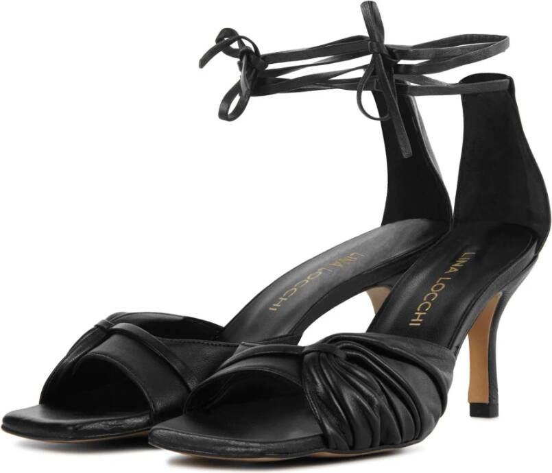 Lina Locchi Zwarte Sandalen Black Dames