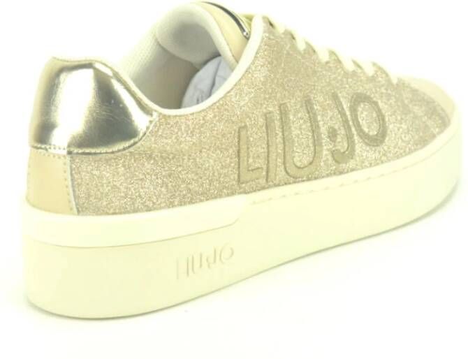 Liu Jo Glitter Sneakers voor Vrouwen Beige Dames