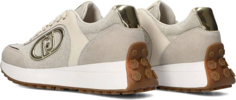 Liu Jo Beige Suède Sneakers voor Vrouwen Gray Dames