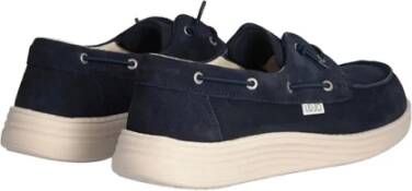 Liu Jo Blauwe leren mocassin met metalen details Blue Heren