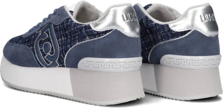 Liu Jo Blauwe Suède Lage Sneakers Dreamy Blue Dames