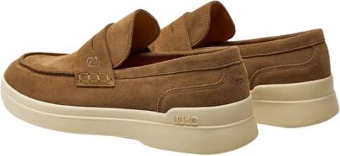 Liu Jo Bruin Leren Loafer Schoenen Brown Heren