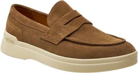 Liu Jo Bruin Leren Loafer Schoenen Brown Heren