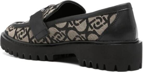 Liu Jo Canvas Loafers Zwart Black Dames