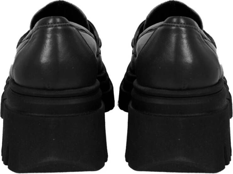 Liu Jo Comfortabele Instaploafers met Plateauzool Black Dames