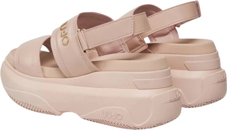 Liu Jo Dames Sleehak Sandalen Rubber Materiaal Pink Dames