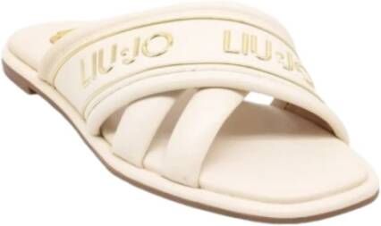 Liu Jo Dames Synthetische Slippers Stijl Sa4069Ex014 White Dames