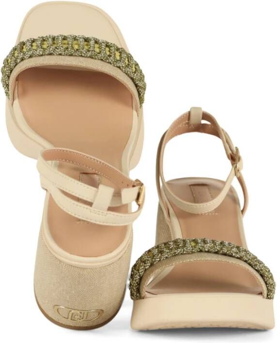 Liu Jo Denim Sandalen Gisele 04 Beige Dames