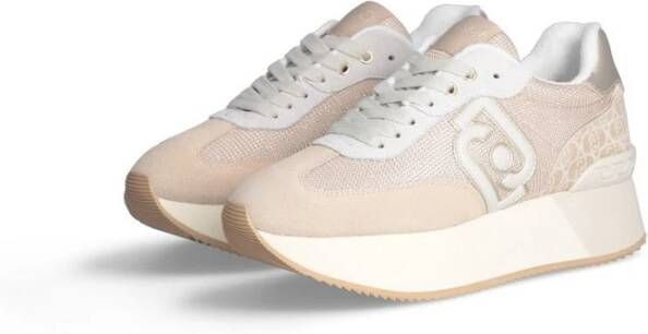 Liu Jo Dreamy 02 savana suède mesh sneakers Beige Dames