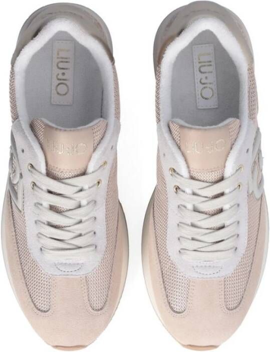 Liu Jo Dreamy 02 savana suède mesh sneakers Beige Dames