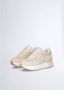 Liu Jo Sportieve Suède Sneakers met Mesh Details Beige Dames - Thumbnail 15