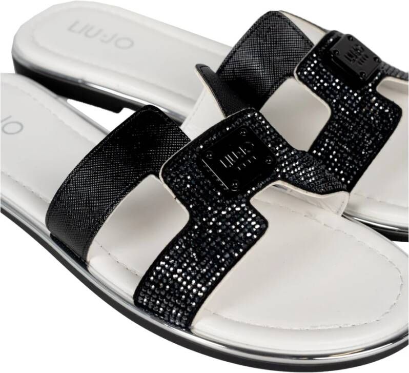 Liu Jo Elegante Instap Sandalen met Versieringen Black Dames