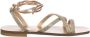 Liu Jo Platte Sandalen met Bandjes voor Dames Beige Dames - Thumbnail 2