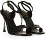 Liu Jo Glitter Eco Leren Sandalen Black Dames - Thumbnail 4