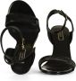 Liu Jo Glitter Eco Leren Sandalen Black Dames - Thumbnail 5