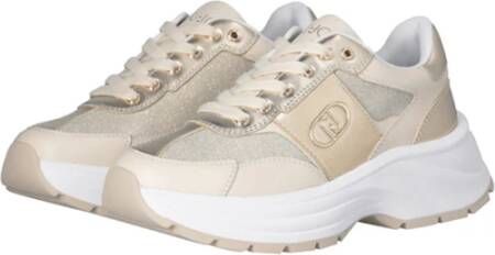 Liu Jo Gouden Sneakers Elegant Comfort Glamour Yellow Dames