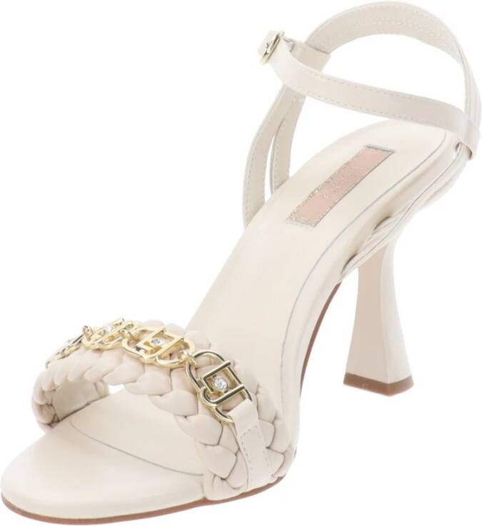 Liu Jo Hoge hak sandalen in Similpelle Beige Dames