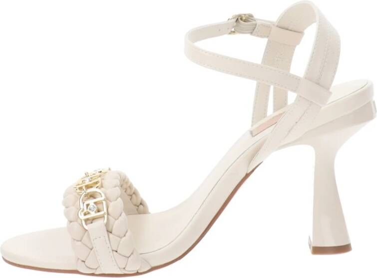 Liu Jo Hoge hak sandalen in Similpelle Beige Dames