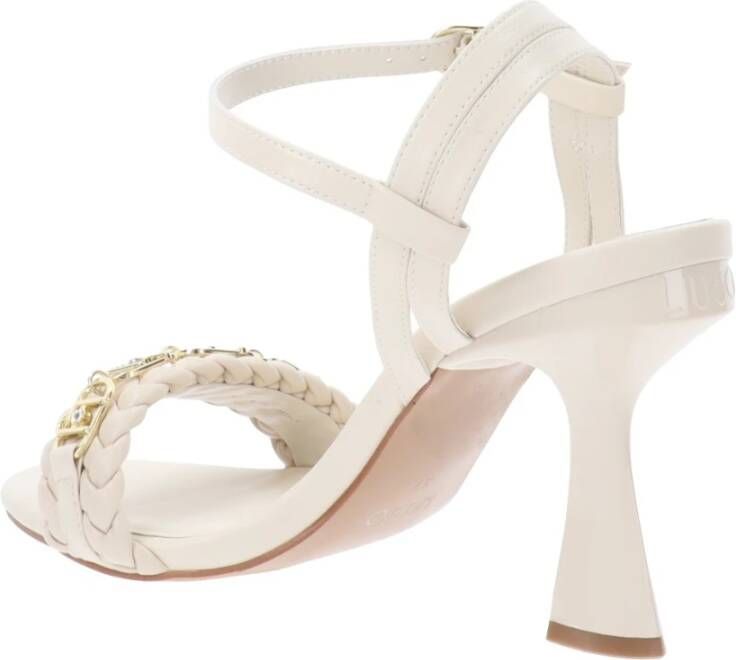 Liu Jo Hoge hak sandalen in Similpelle Beige Dames