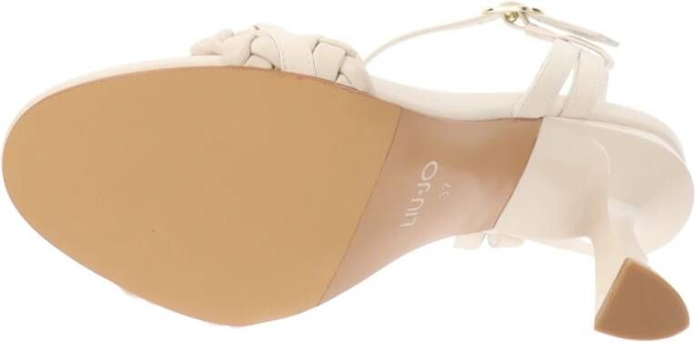 Liu Jo Hoge hak sandalen in Similpelle Beige Dames