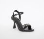 Liu Jo Hoge Hak Zwarte Sandalen Zwart Dames - Thumbnail 2