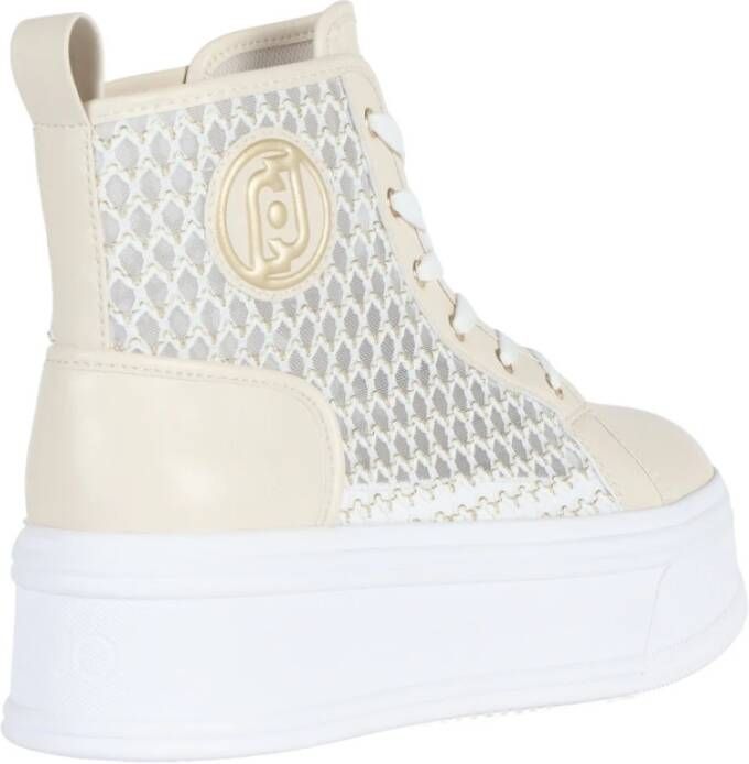 Liu Jo Hoge Sneakers met Plateauzool Beige Dames