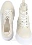 Liu Jo Hoge Sneakers met Plateauzool Beige Dames - Thumbnail 5