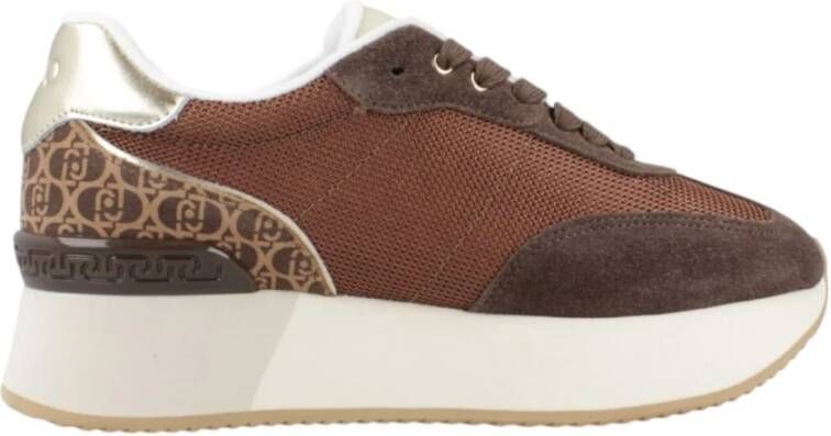 Liu Jo Hoge Top Dames Sneakers Synthetisch Brown Dames