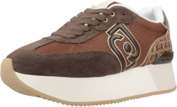 Liu Jo Hoge Top Dames Sneakers Synthetisch Brown Dames