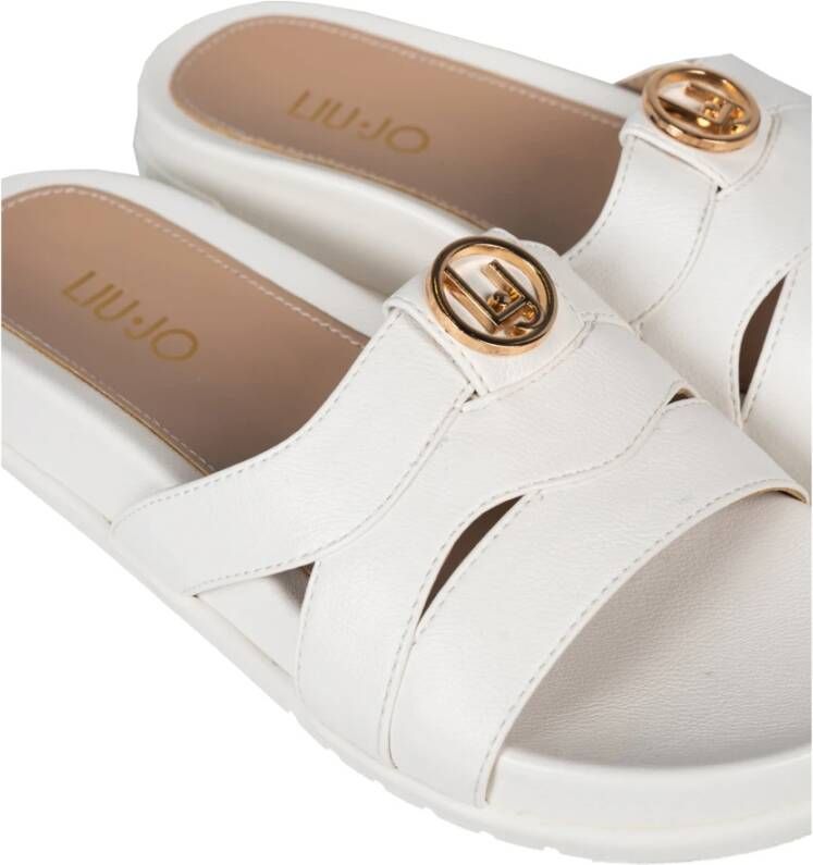 Liu Jo Instap Sandalen Stijlvol Comfortabel Elegant White Dames