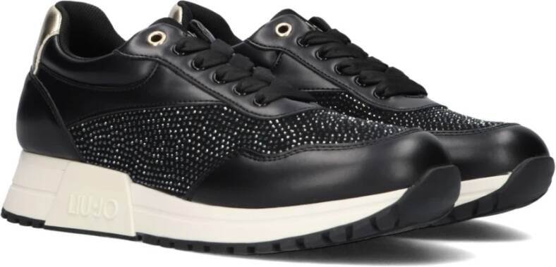 Liu Jo Johanna 02 Zwarte Lage Sneakers Black Dames