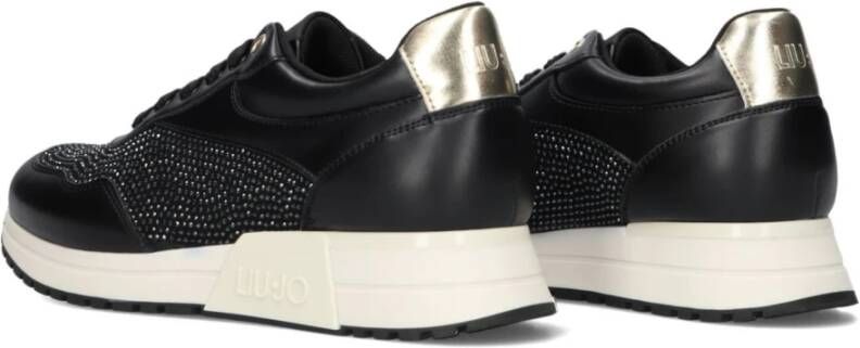 Liu Jo Johanna 02 Zwarte Lage Sneakers Black Dames