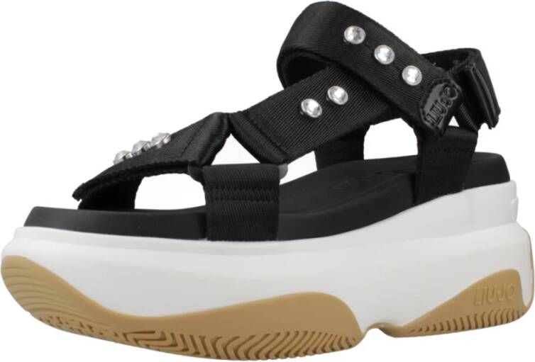 Liu Jo June Sandal Platte Sandalen Black Dames