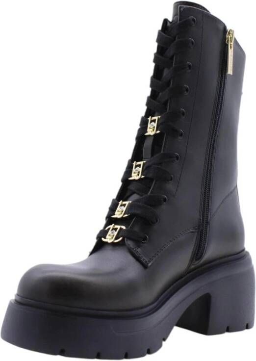 Liu Jo Lace-up Boots Zwart Dames