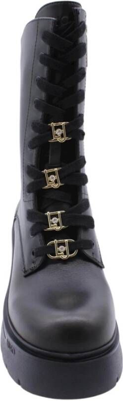 Liu Jo Lace-up Boots Zwart Dames