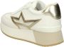 Liu Jo Witte Leren Sneakers met Gouden Details White Dames - Thumbnail 2