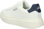 Liu Jo Witte leren vetersneakers met rubberen zool White Heren - Thumbnail 2