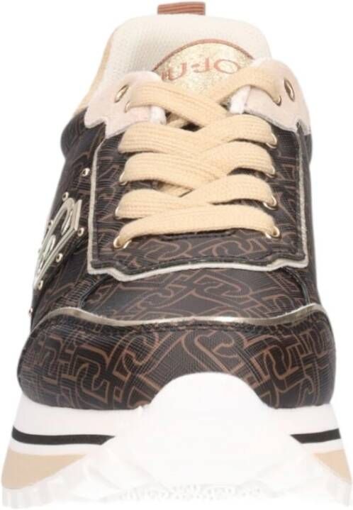 Liu Jo Lage Top Sneakers Brown Dames