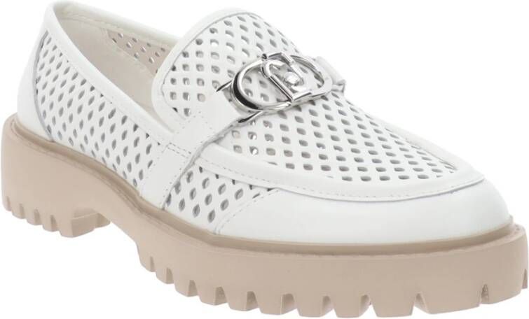 Liu Jo Leren Dames Loafers Slip-On Stijl White Dames