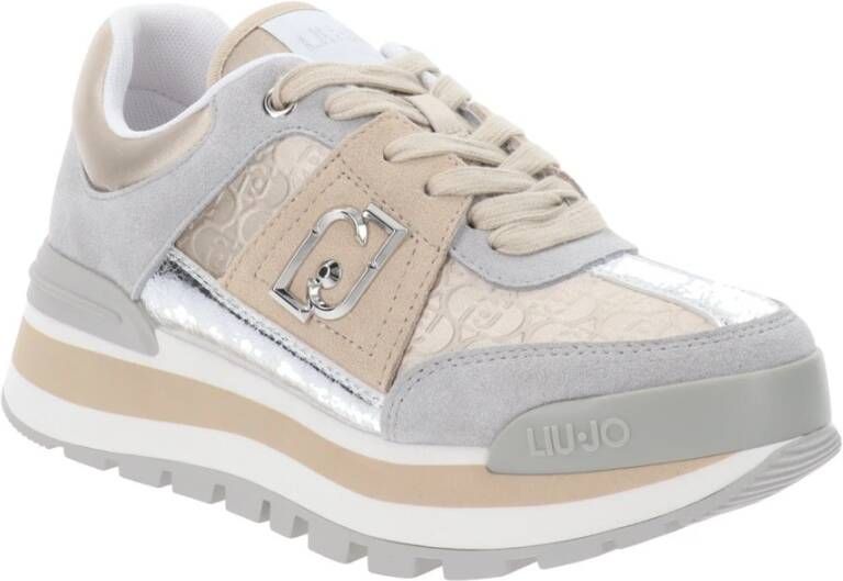 Liu Jo Leren en Stoffen Sneakers Gray Dames