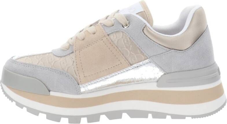 Liu Jo Leren en Stoffen Sneakers Gray Dames