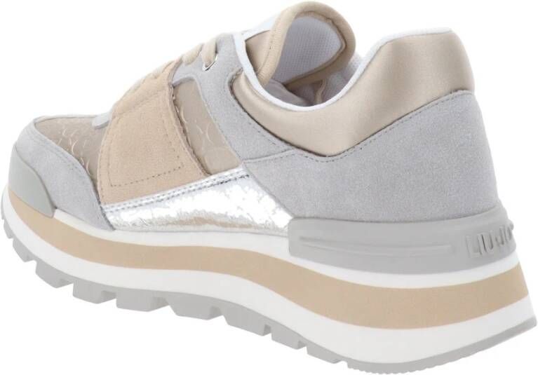 Liu Jo Leren en Stoffen Sneakers Gray Dames