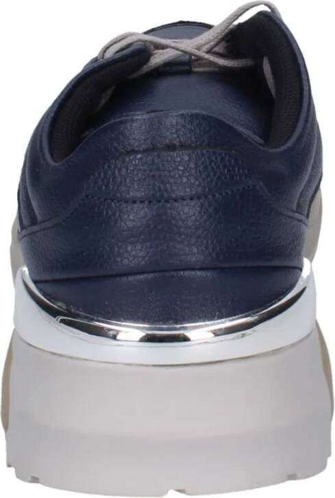 Liu Jo Leren Heren Sneakers Blue Heren