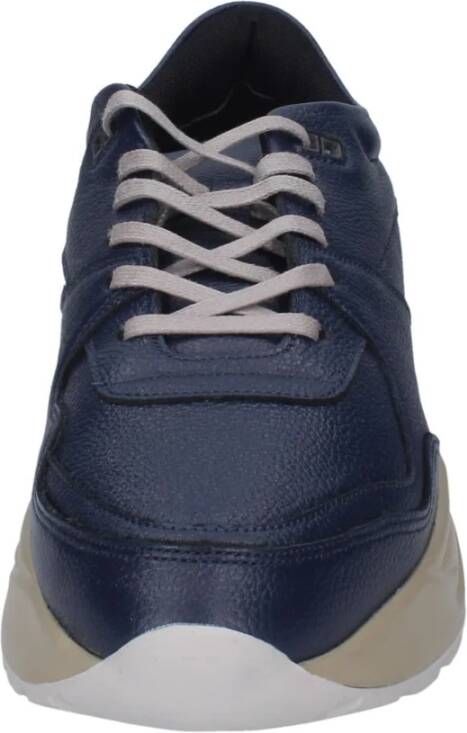 Liu Jo Leren Heren Sneakers Blue Heren