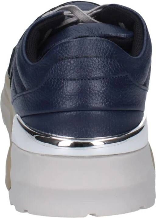 Liu Jo Leren Heren Sneakers Blue Heren