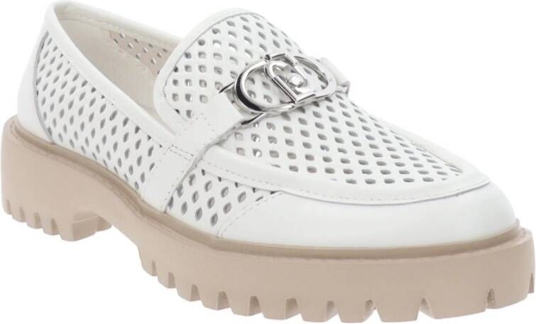 Liu Jo Leren Loafers voor Vrouwen White Dames