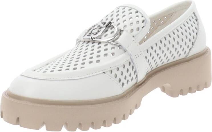 Liu Jo Leren Loafers voor Vrouwen White Dames