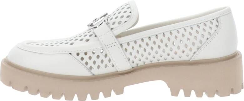 Liu Jo Leren Loafers voor Vrouwen White Dames