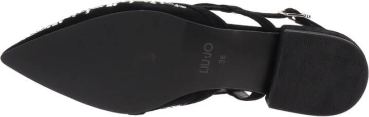 Liu Jo Leren Sandalen Comfort Stijl Elegant Vrouwen Black Dames