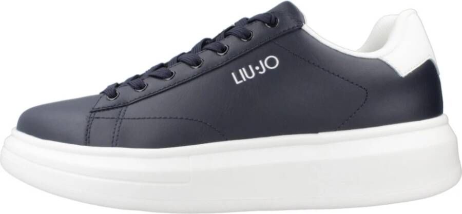 Liu Jo Leren Sneaker voor Stijlvolle Look Blue Heren